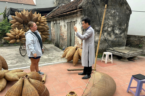 Hanoi: Day Trip to Bamboo Fish Trap & Soy Sauce Villages Full-Day Private Tour from 2 people up