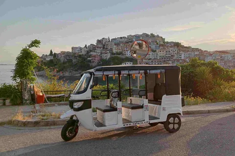Kavala: Evening Snapshots Tour by Eco-Friendly Tuk-Tuk