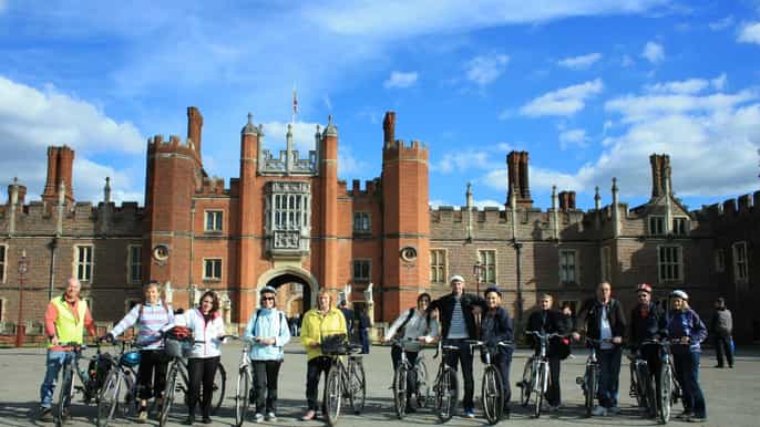 hampton court palace river thames bike tour
