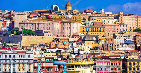 Cagliari: City & Flamingos Park Tour by Minivan & on Foot