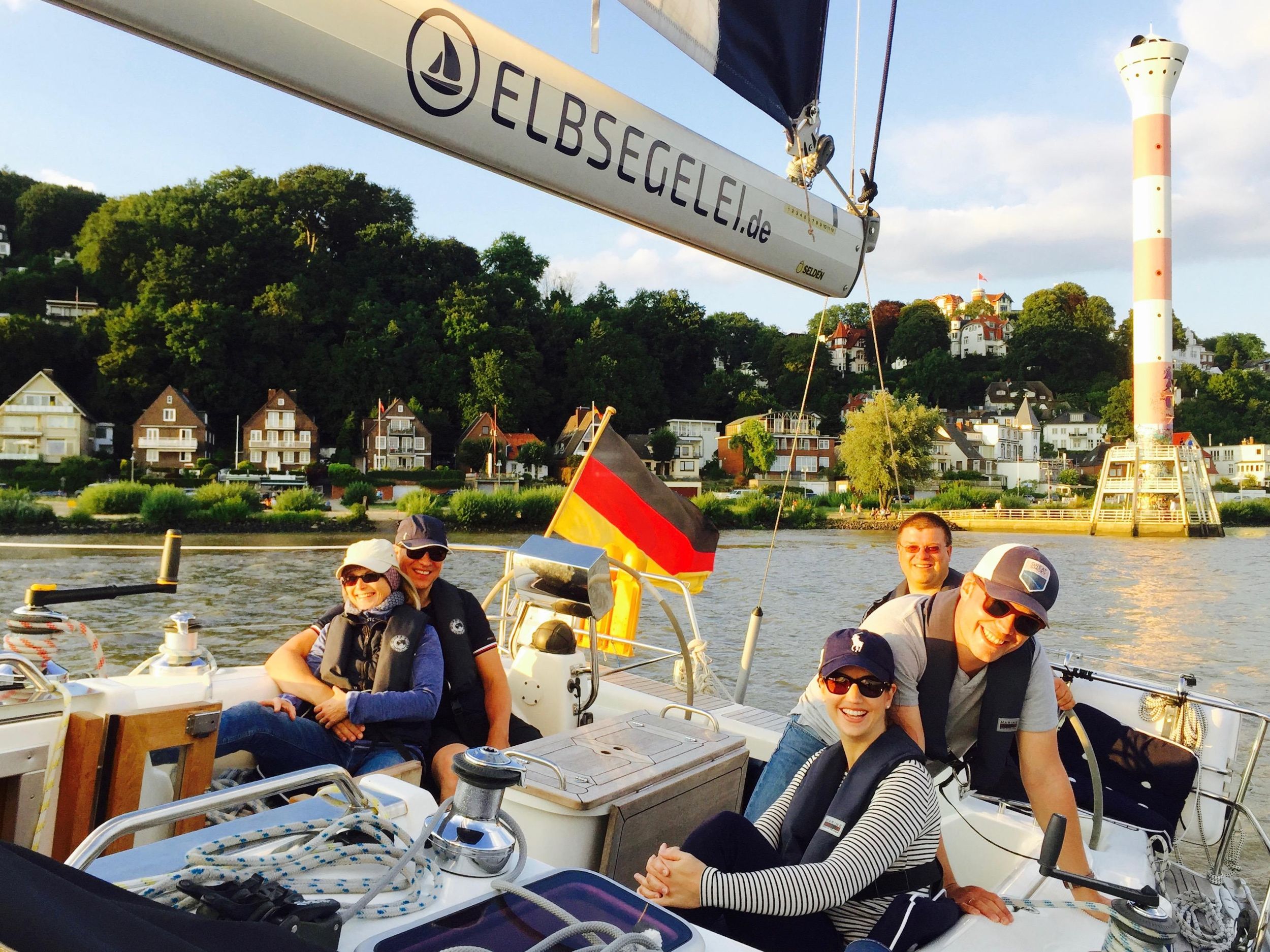 Echter Segeltörn "vor den Toren Hamburgs", ab/bis Wedel