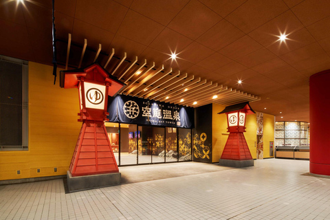 Osaka: Solaniwa Onsen Hot Spring Visit Admission Ticket + Gold Leaf Mask Treatment