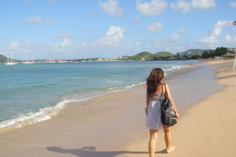 Castries Shopping & Sightseeing and Reduit Beach Tour
