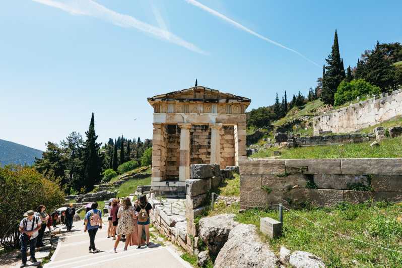 Athene: Delphi-dagtrip met gelicentieerde rondleiding en ophalen