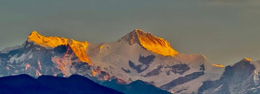 Pokhara : lever du soleil à Sarangkot et vue panoramique sur l'Annapurna