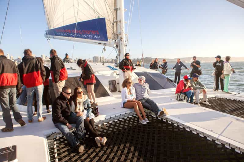 San Francisco Bay Sunset Cruise Mit Dem Luxus Katamaran Getyourguide