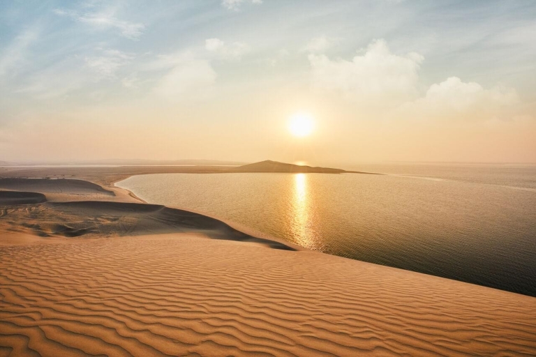 Visite privée au lever ou au coucher du soleil, safari dans le désert au QatarSafari privé dans le désert, au lever ou au coucher du soleil, au Qatar
