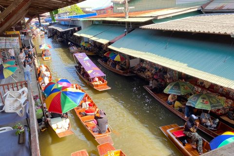 From Bangkok: River, Railway and Floating Markets Tour