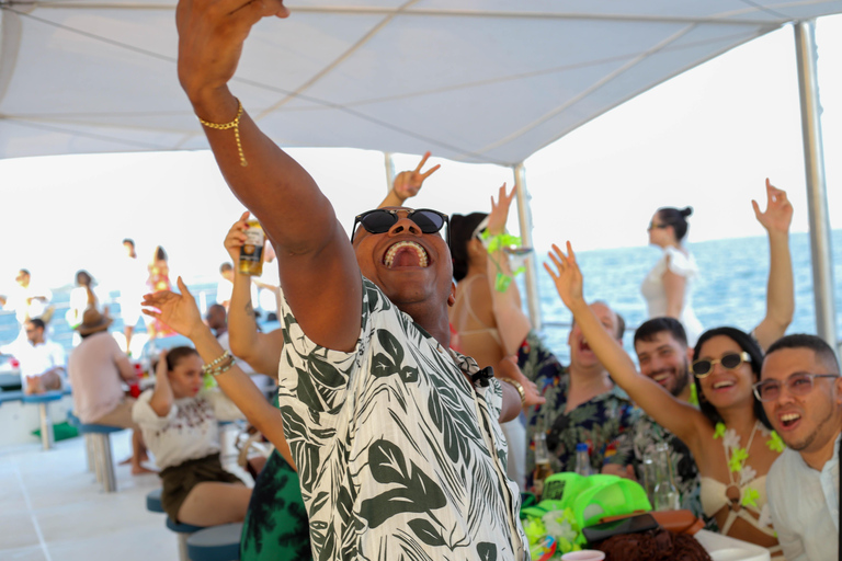 Cartagena: Lussuoso tour della baia al tramonto a Catamarán con Open Bar