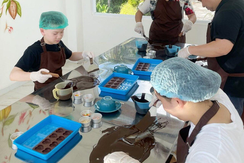 Ubud: Kakaoplantage erkunden, Schokolade herstellen und verkostenErkunden, Herstellen und Verkosten von Schokolade (Treffpunkt vor Ort)