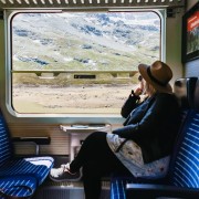 Tirano to St. Moritz: Bernina Red Train Return Day-Ticket