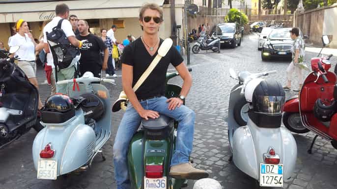 rome demijournée en vespa avec chauffeur