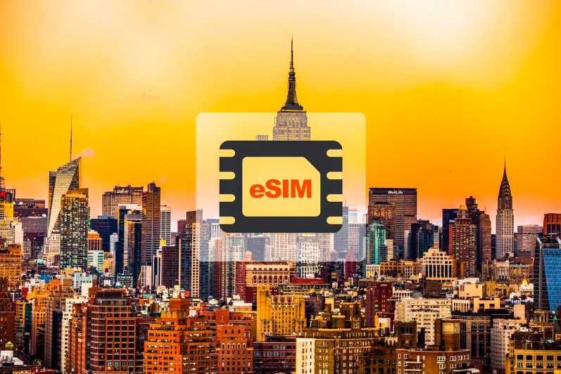 Nowy Jork: karta eSIM z pakietem transferu danych