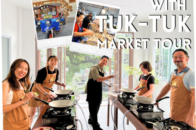 (Promoción de apertura) Clase de cocina + Paseo en Tuk Tuk + Visita al mercadoBangkok: Clase de Cocina + Paseo en Tuk Tuk + Visita al Mercado