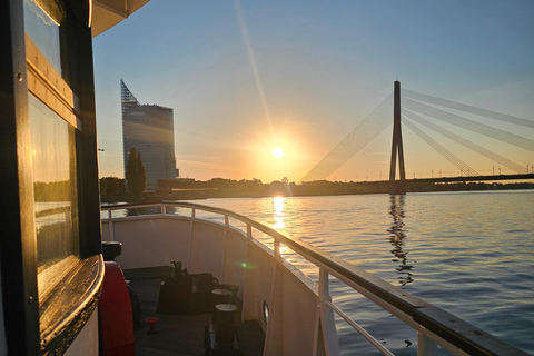 Romantic 1-Hour Sunset Cruise for 2 with Cocktails | Riga
