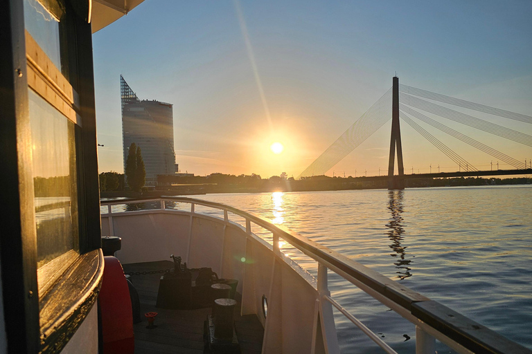 Romantic 1-Hour Sunset Cruise for 2 with Cocktails | Riga
