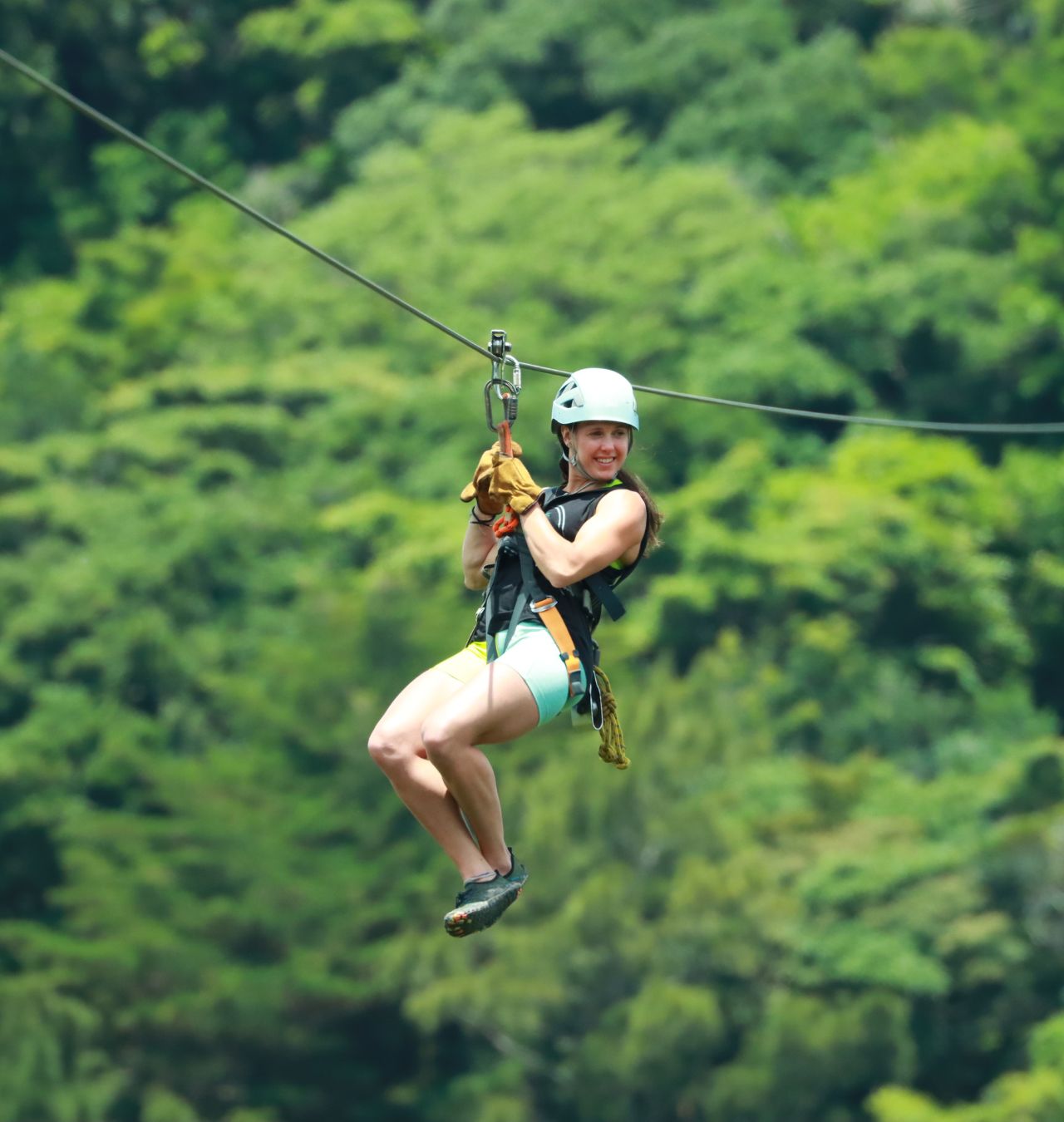 San José: Combo Seilrutsche + Canyoning + Transport + Mittagessen
