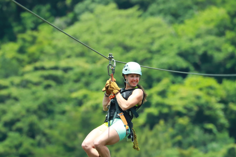 San Jose: Zipline + Canyoning + Transportation + Lunch Combo