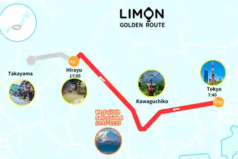 One-way Bus: From Tokyo to Hirayu via Mt. Fuji 5th Station