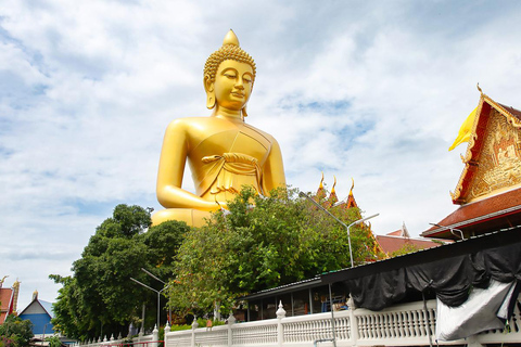 Bangkok: Big Buddha & Canal Longtail Boat Sightseeing Tour Join In Day Tour