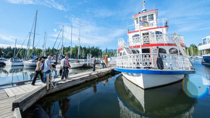 vancouver crucero 25 horas al atardecer con cena bufé