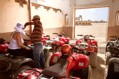 Hurghada: Woestijn Quad Bike kamelenrit met optionele GoPro1 uur privétour per quad zonder GoPro