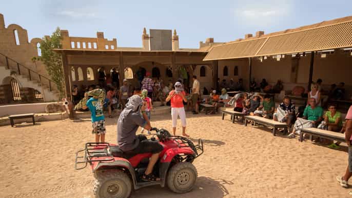 hurghada safári de quadriciclo no deserto c/ gopro opcional