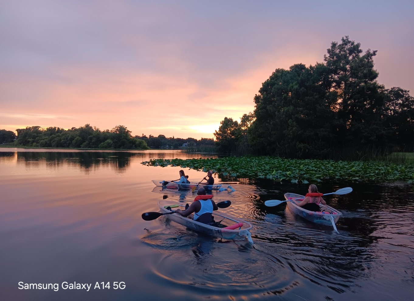 Orlando: Solnedgangstur i klar kajak eller paddleboard i paradis