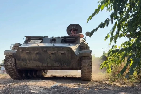 Budapest: MTLB Tank Driving Experience with BTR Ride