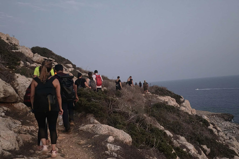 Ayia Napa: Cape Greco Sunset Hike and Yoga Experience