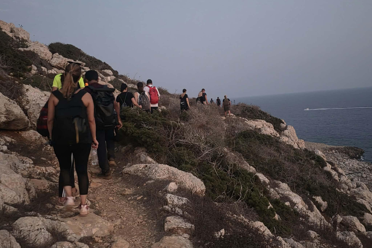Ayia Napa: Cape Greco Sunset Hike and Yoga Experience