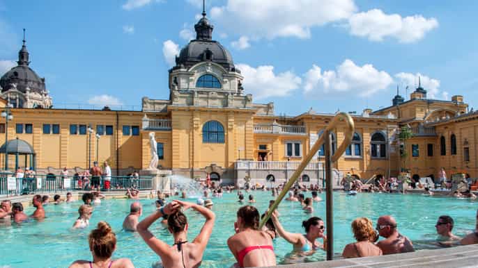 Budapest: 1 día en los Baños Széchenyi y pálinka opcional