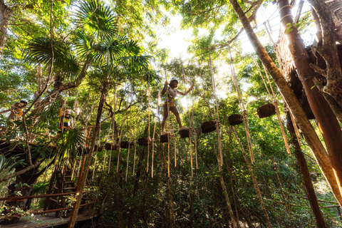 Cancún: Super Combo con quad, tirolinas, cenote y snorkelATV compartido