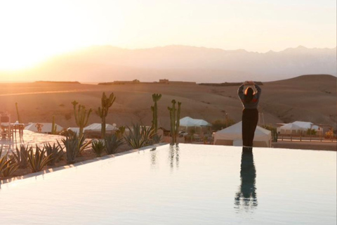 Luxury Agafay: Pool, Quad & Moroccan Lunch Desert Escape Fun lunch
