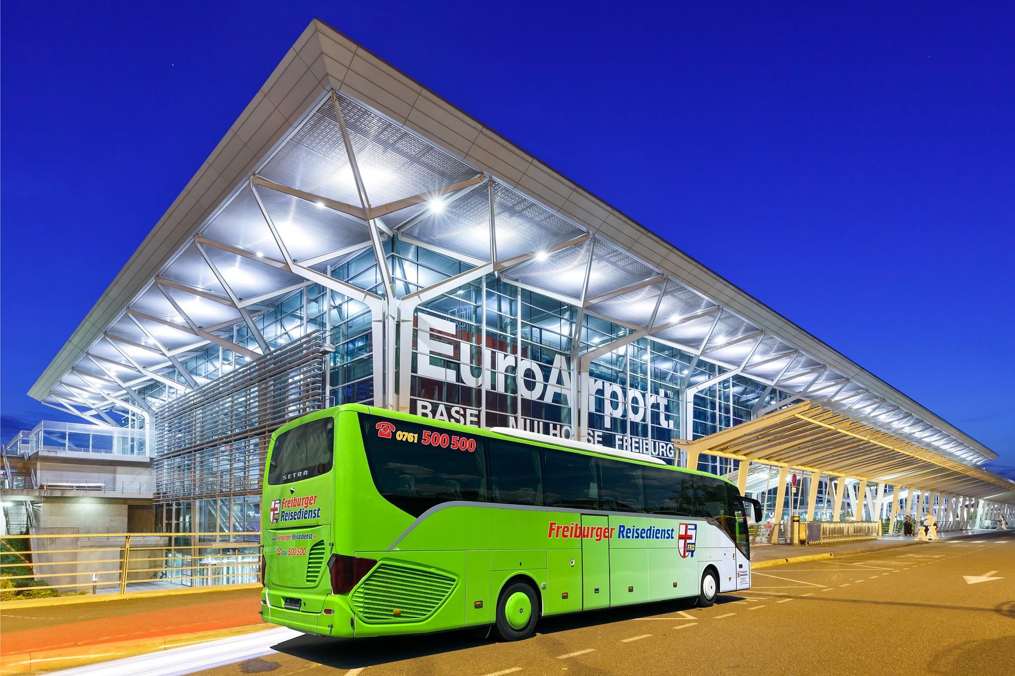 Freiburg: Bustransfer von/nach Basel Euro Airport