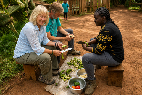 From Moshi: Kilimanjaro Village Tour with Coffee Farm Visit