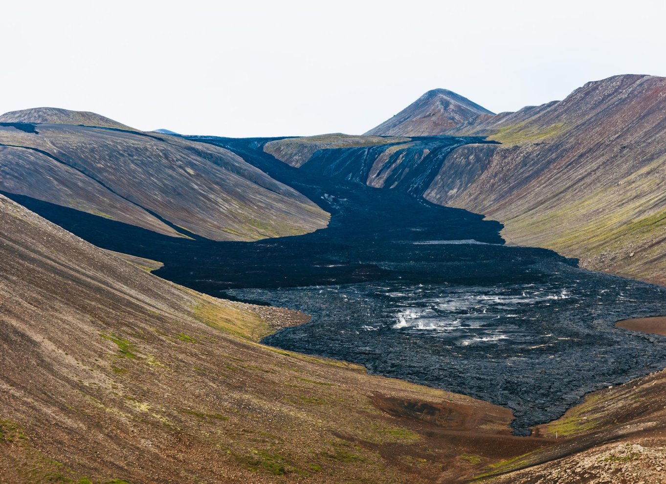 Fra Reykjavik: Helikoptertur i det nye vulkanske område