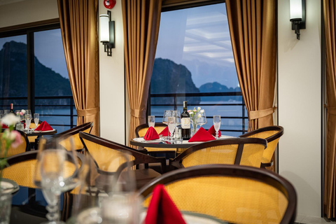 Ha Long Bay: Luxury Overnight Cruise 2D1N or 3D2N Ha Long Bay 3D2N & Shared Car Transfer