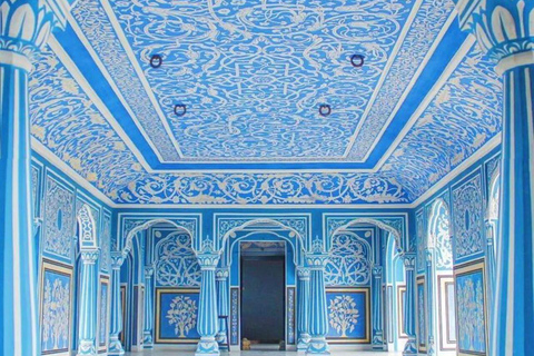 Delhi to Jaipur: Private Full-Day Guided City Highlights Car + Guide + Tickets+ Lunch