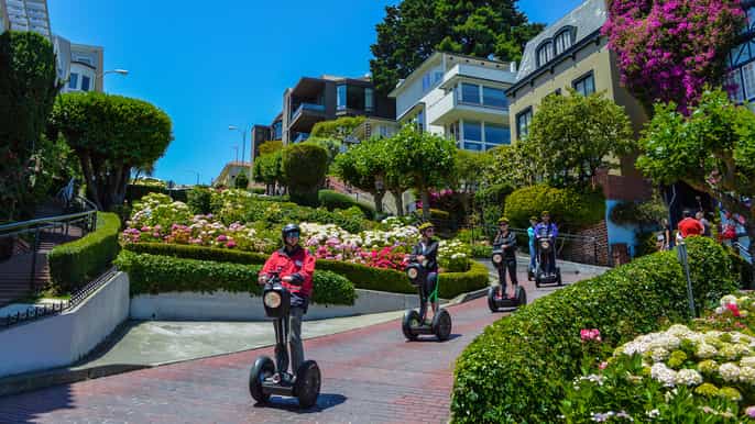 san francisco hills crooked street guided segway tour