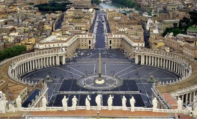 rome fountains vatican and st. peters basilica