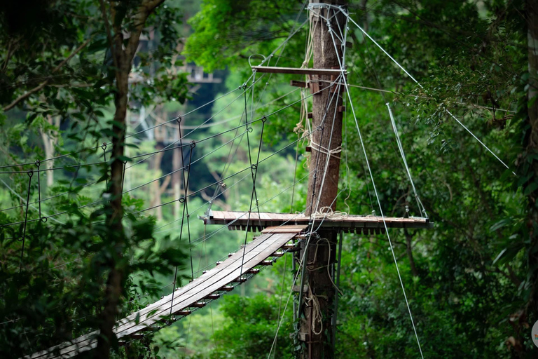 Samui Zipline FLY & Fun Tree Bridge Jungle Cafe & Waterfall