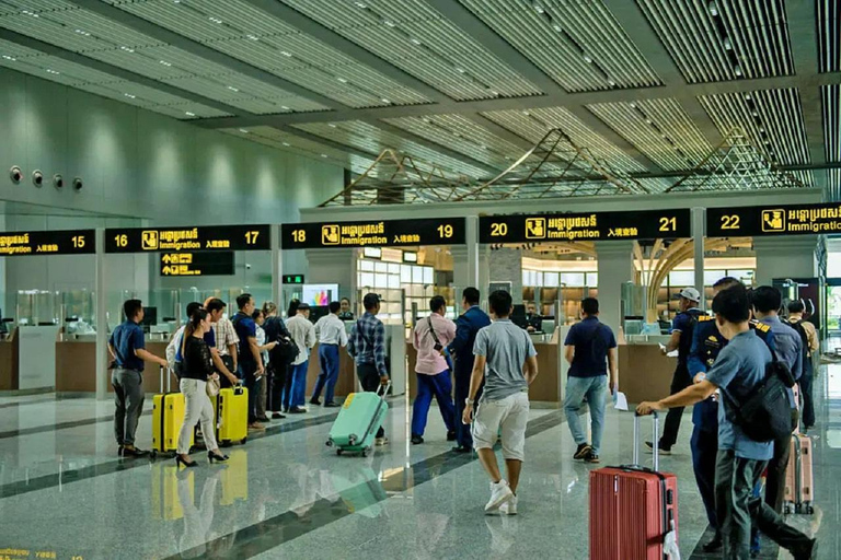 Transfert aller-retour : Entre l&#039;aéroport et la ville de Siem Reap