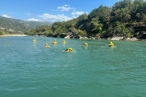 From Durrës Golem: Vjosa Rafting & Benja Thermal Baths Tour