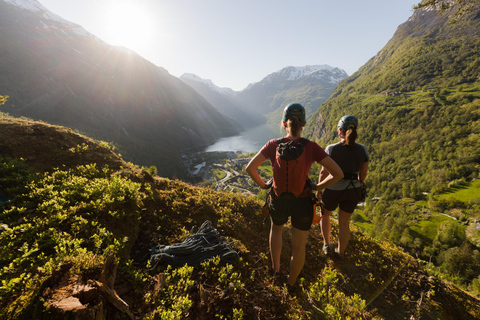 Geiranger : Descente en rappel avec vue épique