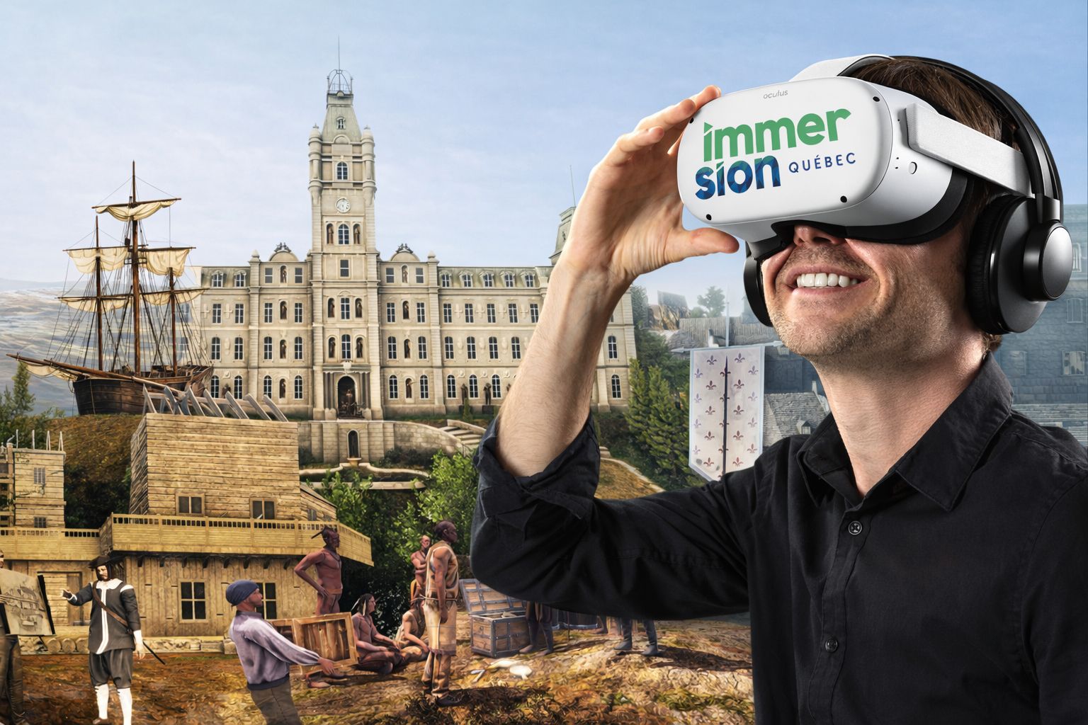 Die Geschichte von Quebec City in der virtuellen Realität
