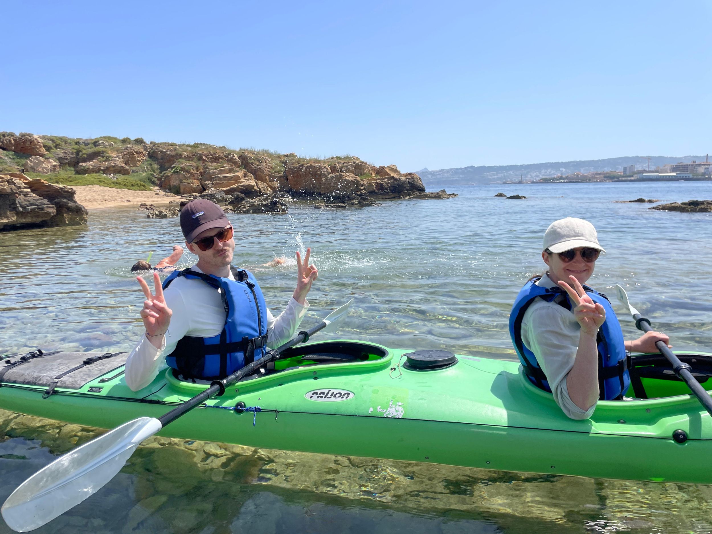 Chania: Morgen-Kajak-Tour entlang der Küste