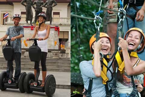 Chiang Mai: Segway and Eco Canopy Zip-Line Adventure