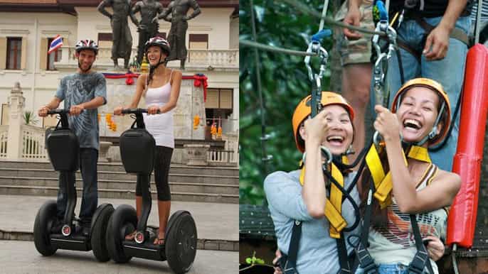 chiang mai abenteuer mit segway und seilrutsche