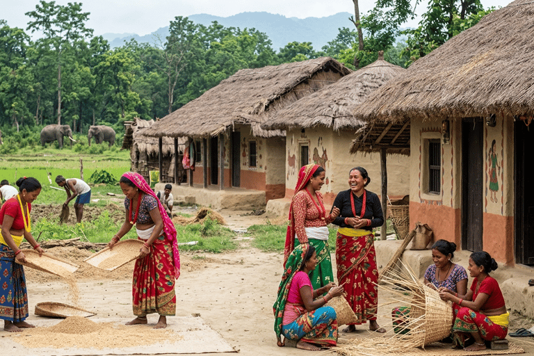 Chitwan: All Inclusive 3 days Safari with Tharu Village tour 3 Star Hotel: All Inclusive Package 2 Nights & 3 Days